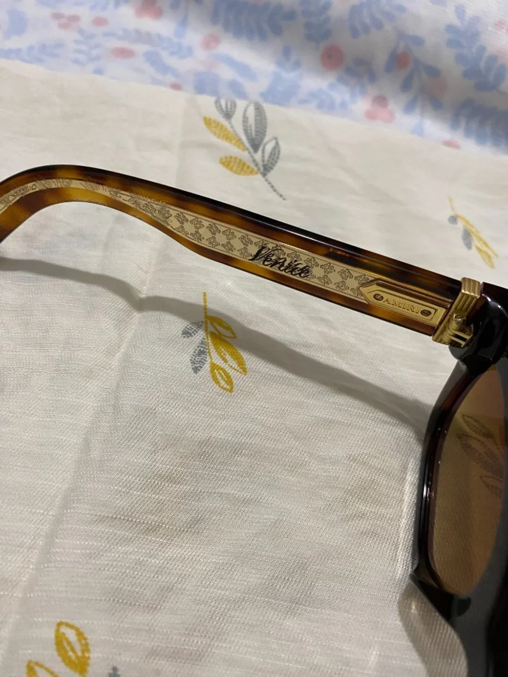 AMIRI Square-Frame Sunglasses with Brown Gradient Lenses